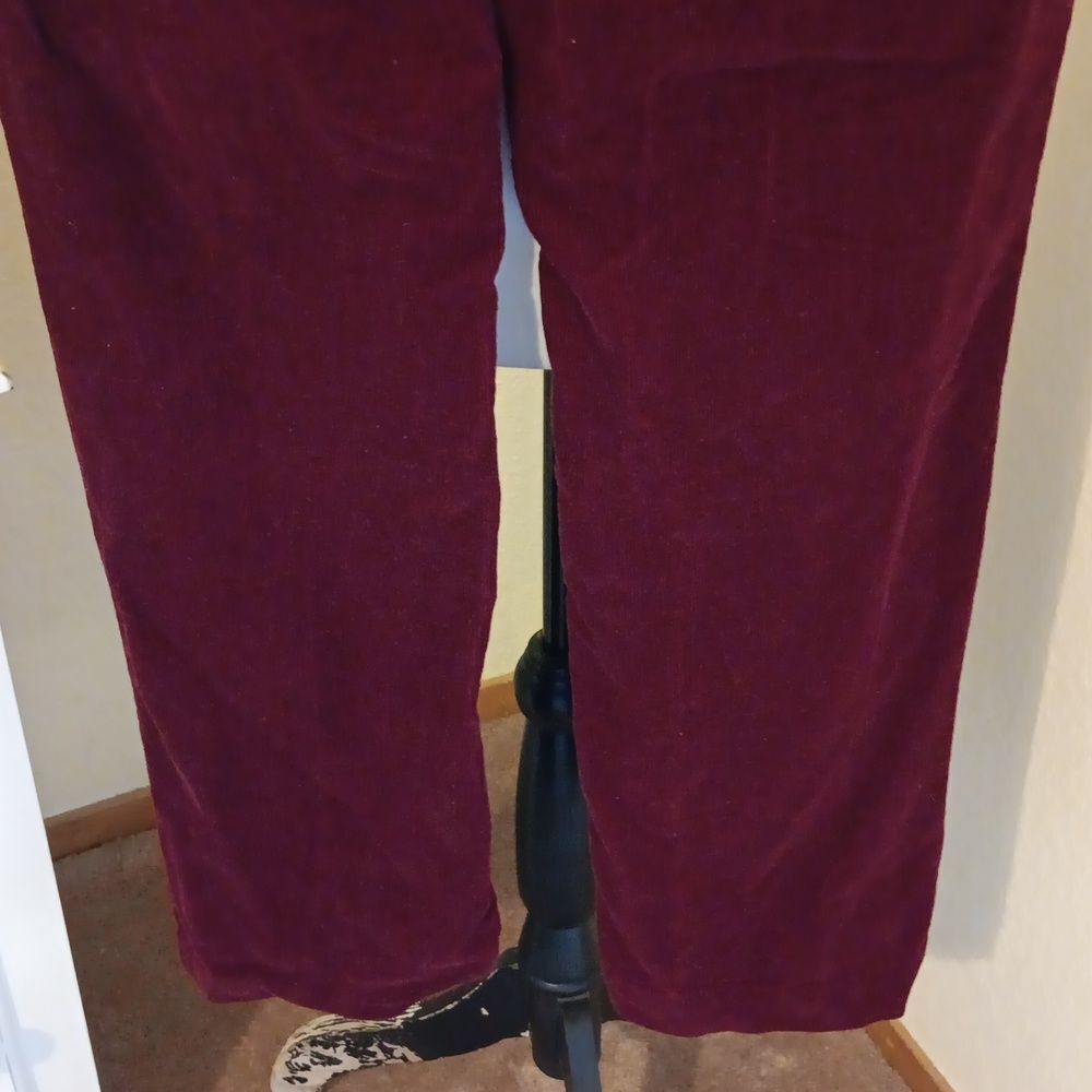 Talbots Heritage Burgundy Corduroy Pants - Picture 6 of 9